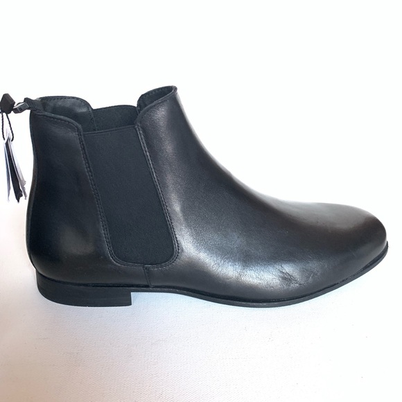 Zara Other - Zara Man Black Leather Pull On Ankle Boots - 9